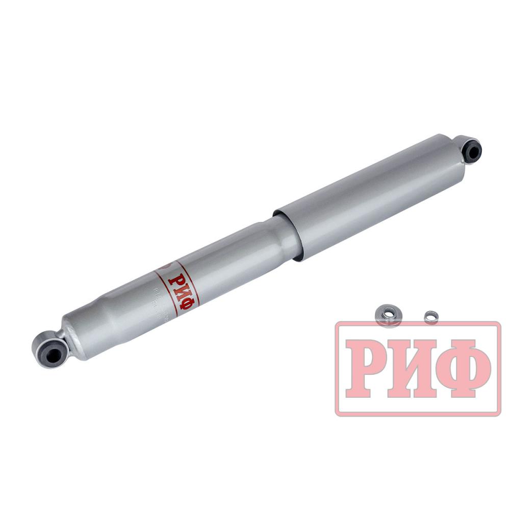 Амортизатор РИФ задний газовый Mitsubishi L200 2005-2015, Nissan Navara D22 (NP300) лифт 40 мм