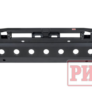 Бампер передний силовой/защита штатного бампера РИФ Renault Duster 2021+ с квадратом под фаркоп и защитой радиатора