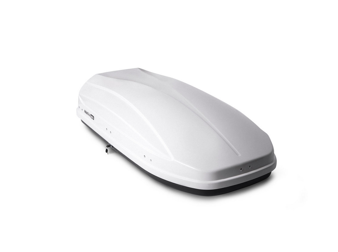 Автобокс MaxBox PRO 460 (средний) белый 175*84*42 см двустороннее открывание (багажный бокс на крышу) — изображение 5