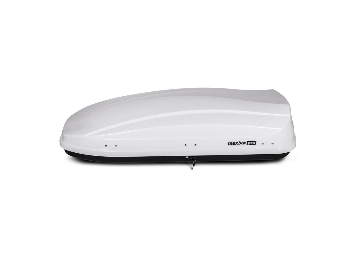 Автобокс MaxBox PRO 460 (средний) белый 175*84*42 см двустороннее открывание (багажный бокс на крышу) — изображение 4